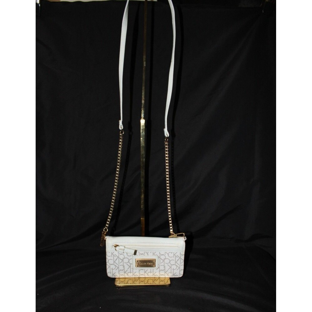 Calvin Kein Crossbody Bag Women Small Detachable Clutch Wallet EUC